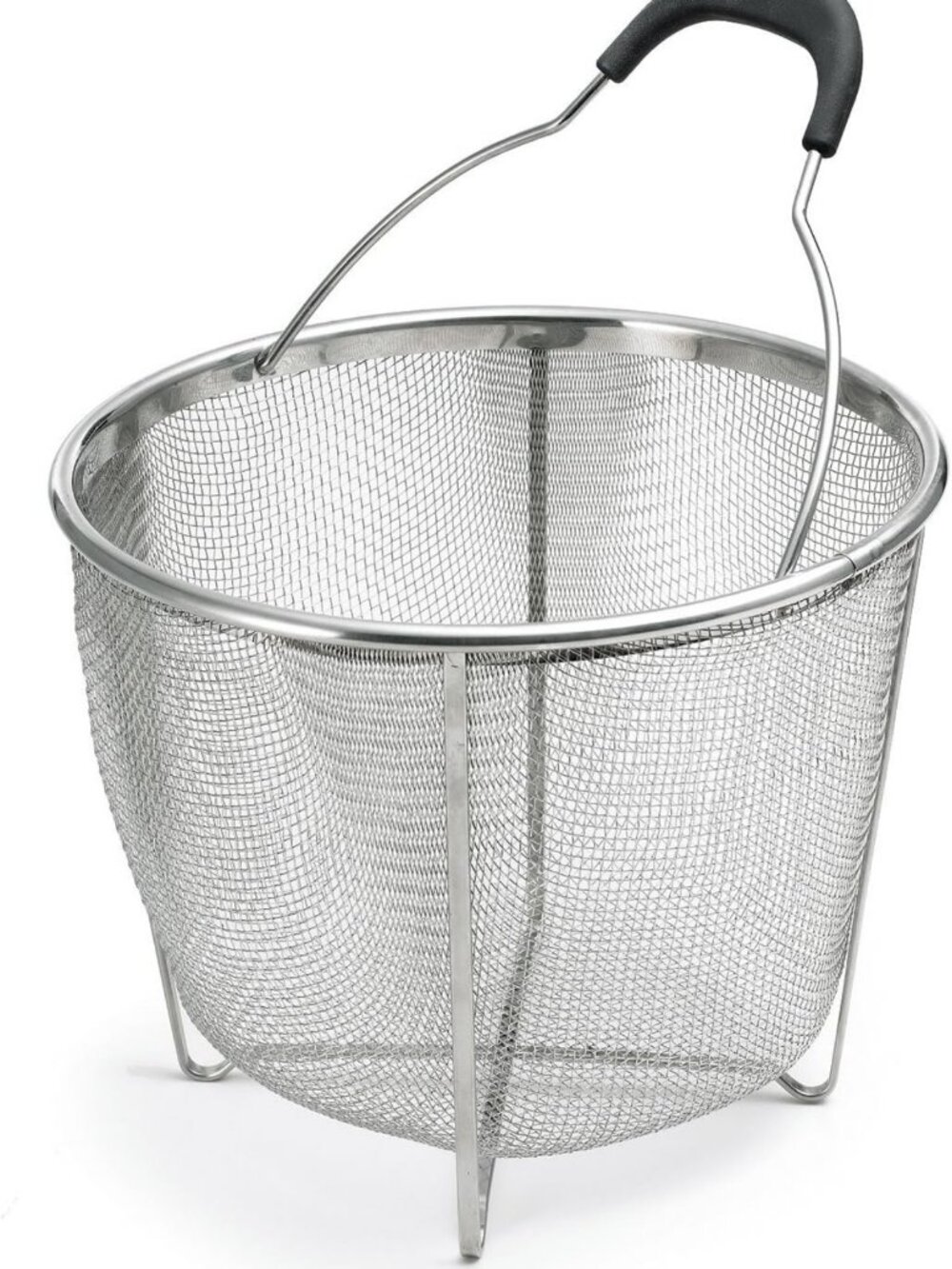 Stainless Steel 8-Inch Strainer & Steamer Insert Basket for Cooking Pasta